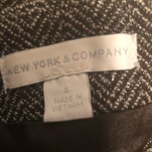 Black tweed pencil skirt